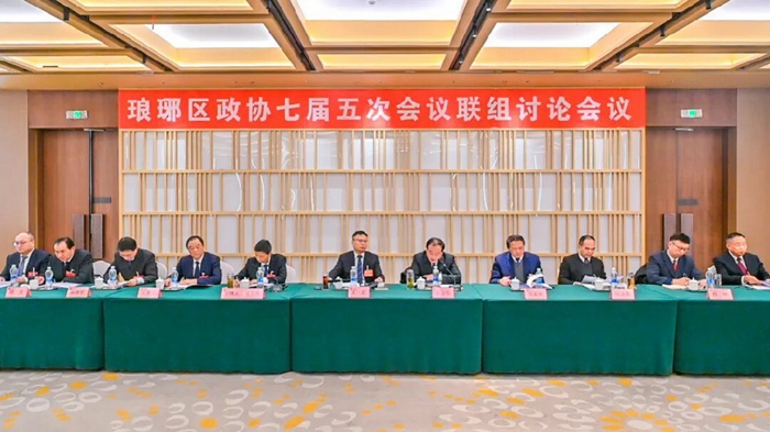 区委书记王政,区长张少华参加区政协联组讨论会